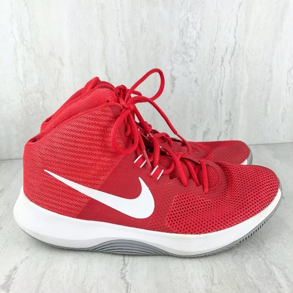 Nike Air Precision Men size 13 red white sneakers - Picture 7 of 9